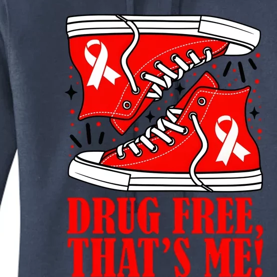 Red Ribbon Week Say No To Drugs Drugs Free Anti Drugs Women's Pullover Hoodie