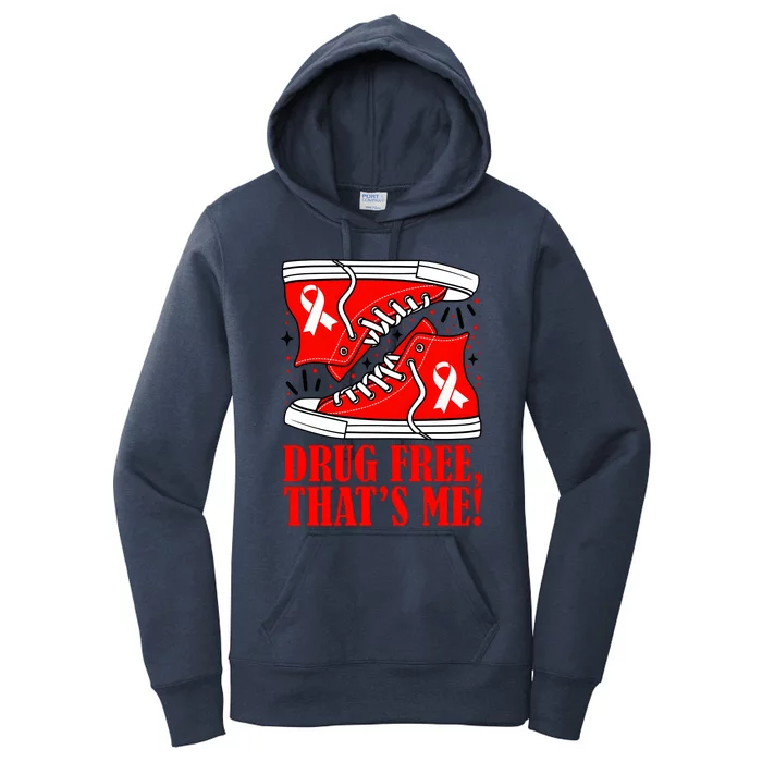 Red Ribbon Week Say No To Drugs Drugs Free Anti Drugs Women's Pullover Hoodie