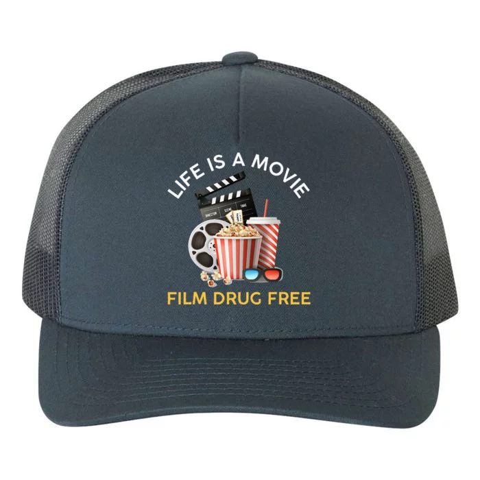 Red Ribbon Week Life Is A Movie Film Drug Free Yupoong Adult 5-Panel Trucker Hat