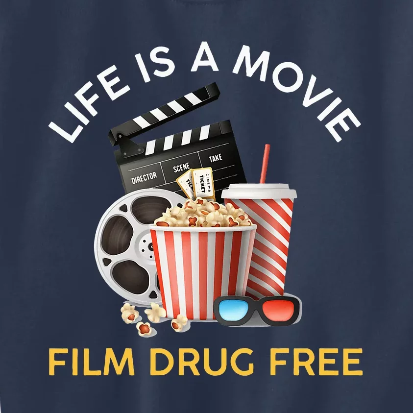 Red Ribbon Week Life Is A Movie Film Drug Free Kids Sweatshirt