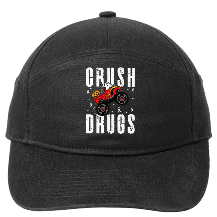 Red Ribbon Week Awareness Halloween 7-Panel Snapback Hat