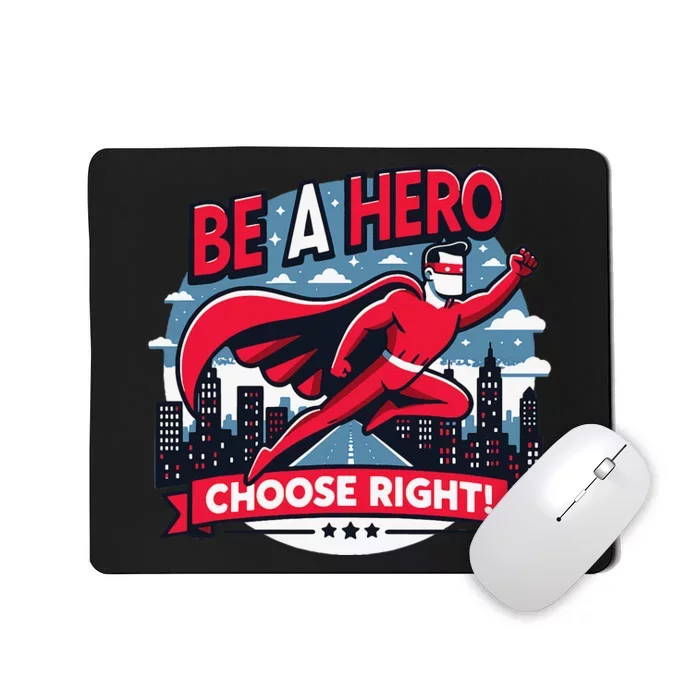 Red Ribbon Week Awareness For Students and Teachers Mousepad