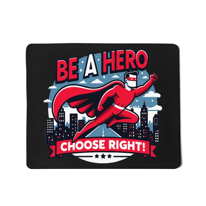 Red Ribbon Week Awareness For Students and Teachers Mousepad