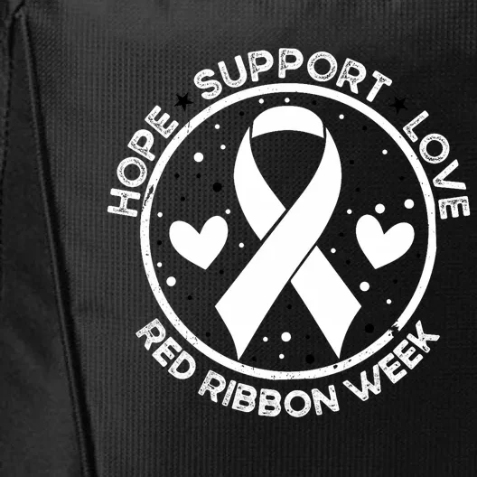 Red Ribbon Week City Backpack