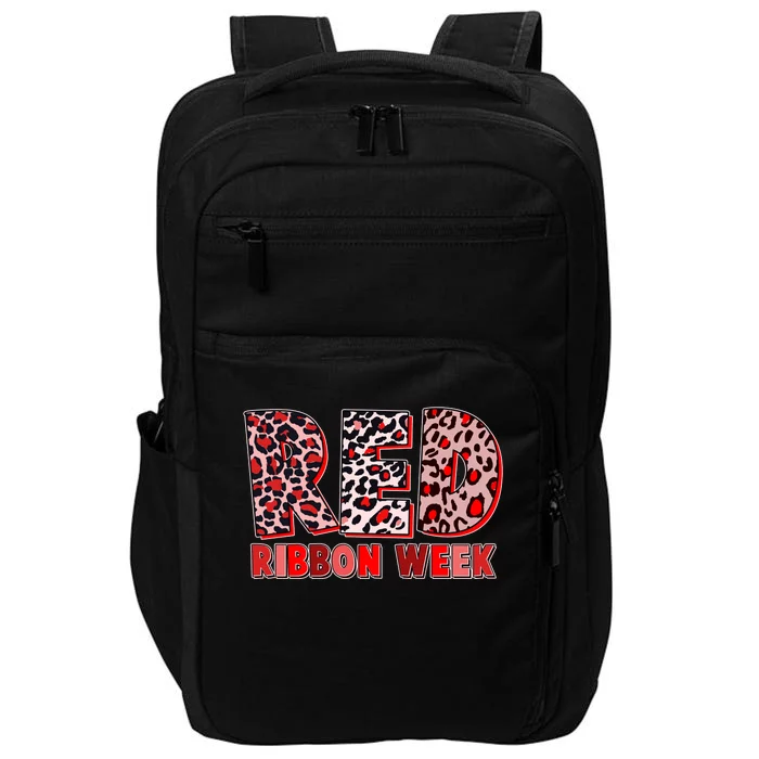 Red Ribbon Week Awareness Impact Tech Backpack