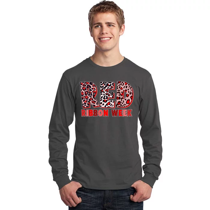 Red Ribbon Week Awareness Tall Long Sleeve T-Shirt