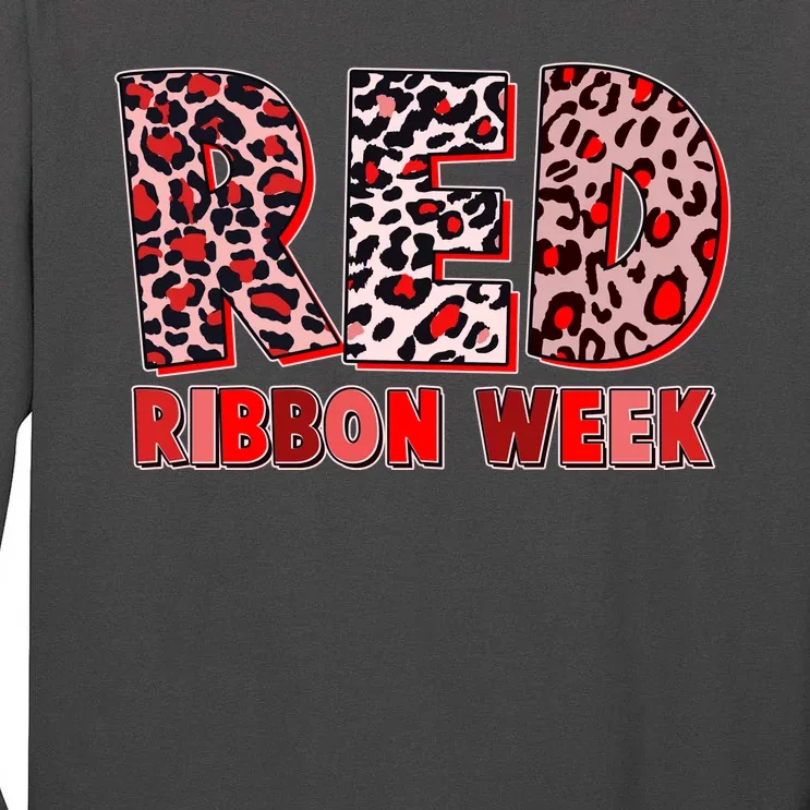 Red Ribbon Week Awareness Tall Long Sleeve T-Shirt