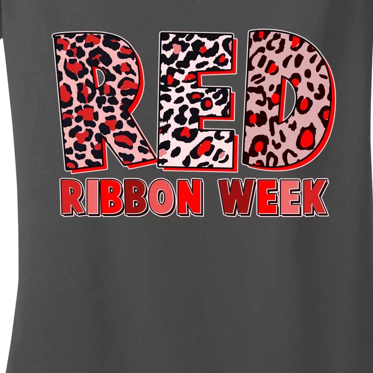 Red Ribbon Week Awareness Women's V-Neck T-Shirt