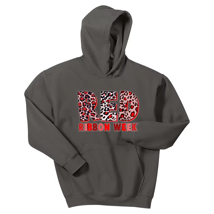 Red Ribbon Week Awareness Kids Hoodie