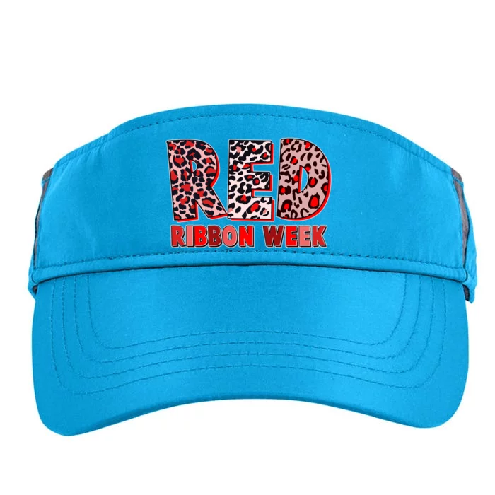 Red Ribbon Week Awareness Adult Drive Performance Visor