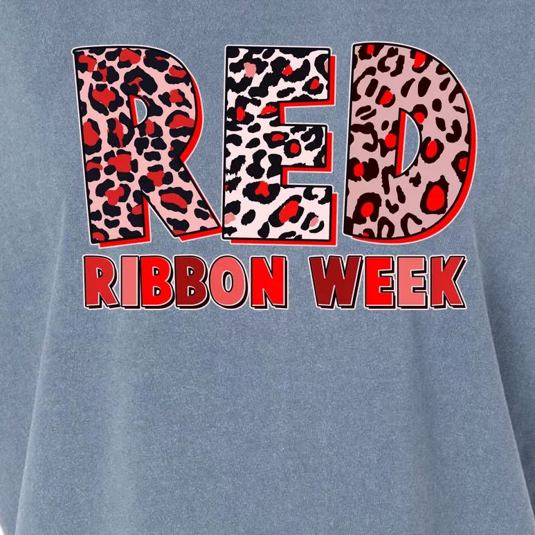 Red Ribbon Week Awareness Garment-Dyed Women's Muscle Tee