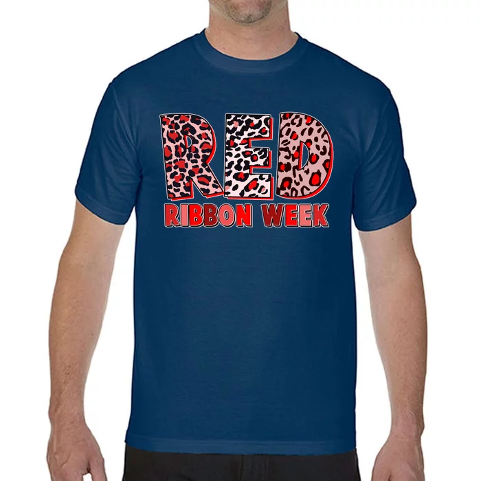 Red Ribbon Week Awareness Comfort Colors T-Shirt