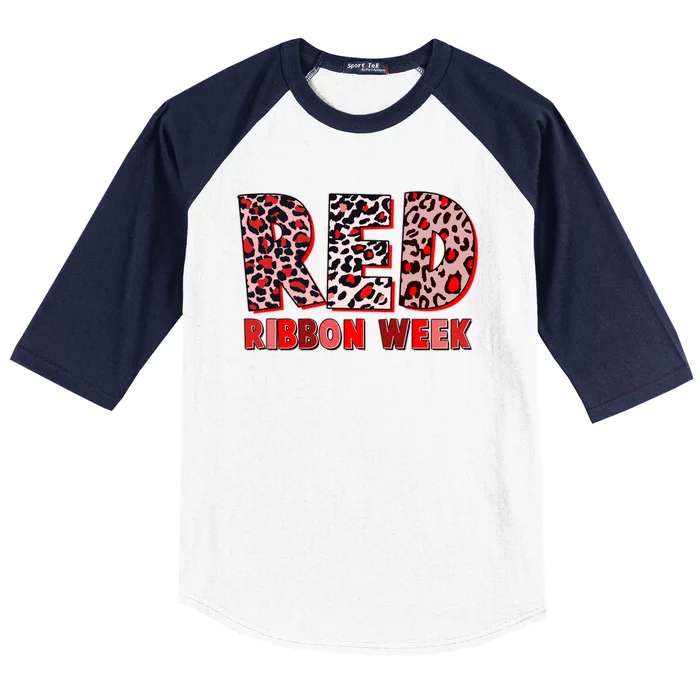 Red Ribbon Week Awareness Baseball Sleeve Shirt