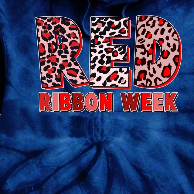 Red Ribbon Week Awareness Tie Dye Hoodie