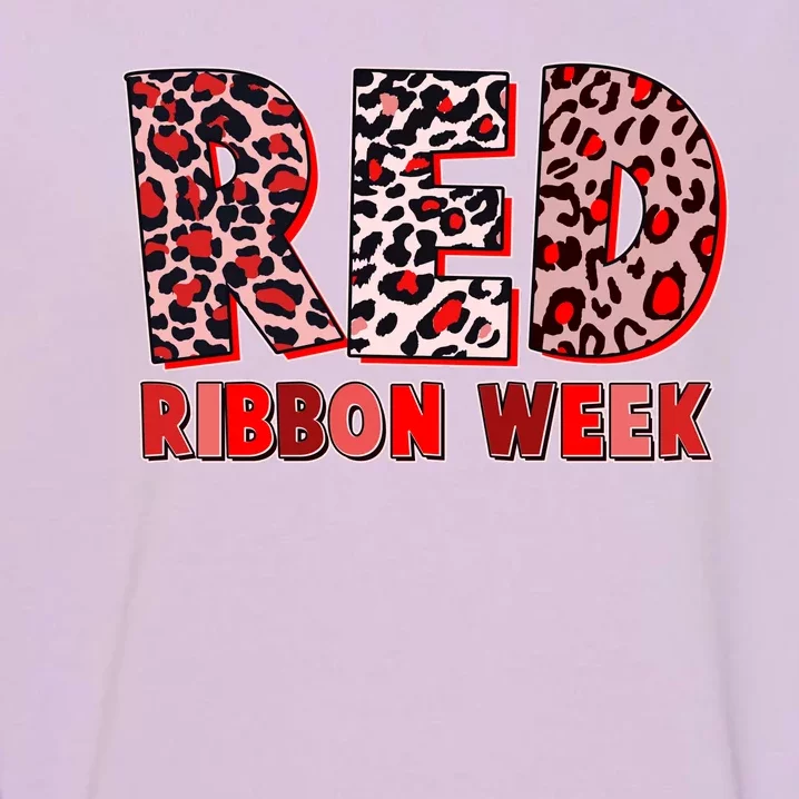 Red Ribbon Week Awareness Garment-Dyed Sweatshirt