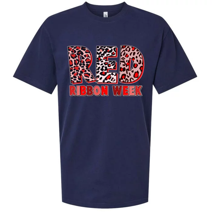 Red Ribbon Week Awareness Sueded Cloud Jersey T-Shirt