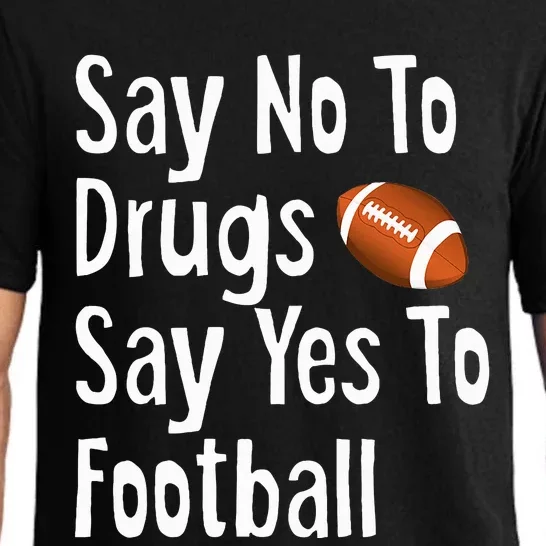 Red Ribbon Week Say No Say Yes To Football Pajama Set