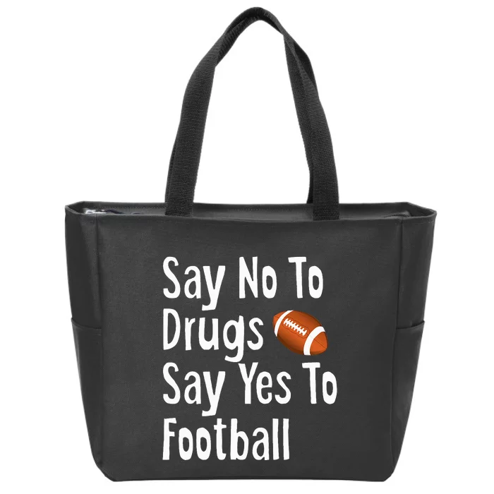 Red Ribbon Week Say No Say Yes To Football Zip Tote Bag