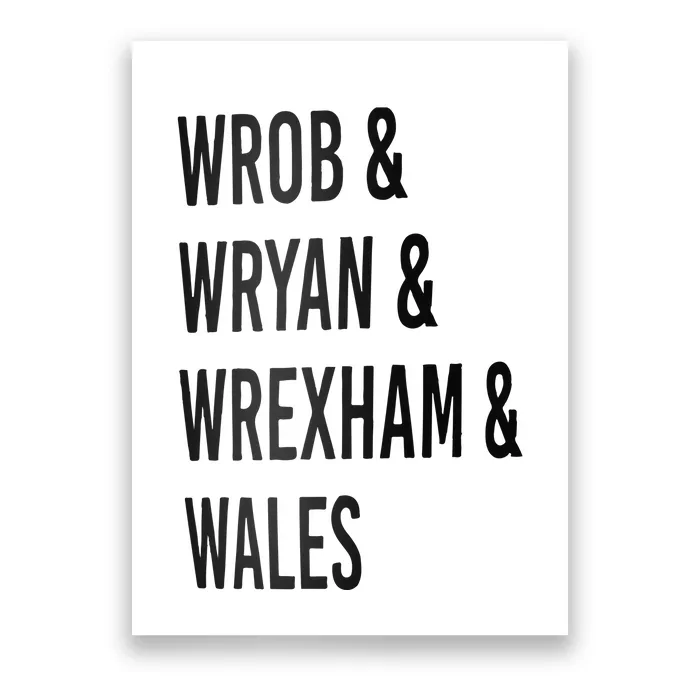 Rob Ryan Wrexham Wales Rob And Ryan Poster