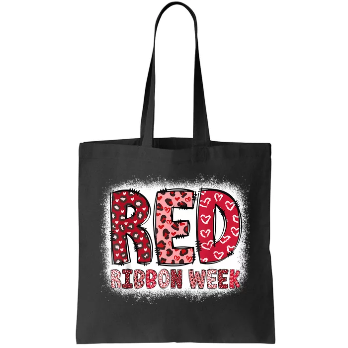 Red Ribbon Week Tote Bag