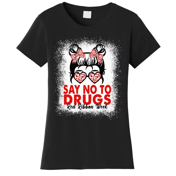 Red Ribbon Week say no to drugs Ribbon Week Awareness Women's T-Shirt