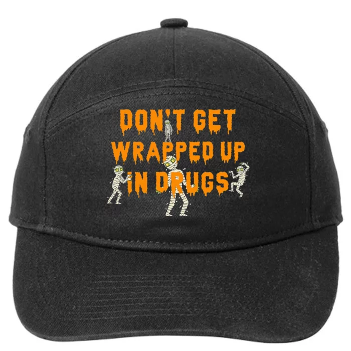 Red Ribbon Week Don't Get Wrapped Up Halloween 7-Panel Snapback Hat