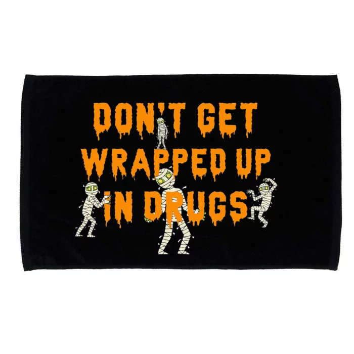 Red Ribbon Week Don't Get Wrapped Up Halloween Microfiber Hand Towel