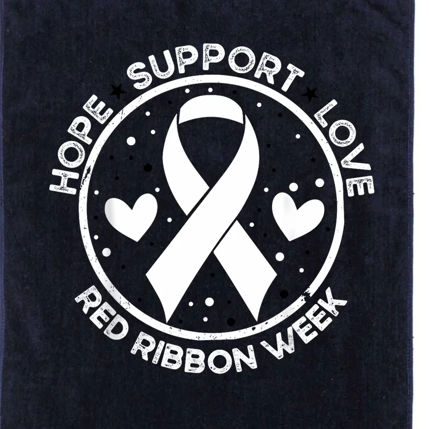 Red Ribbon Week Platinum Collection Golf Towel