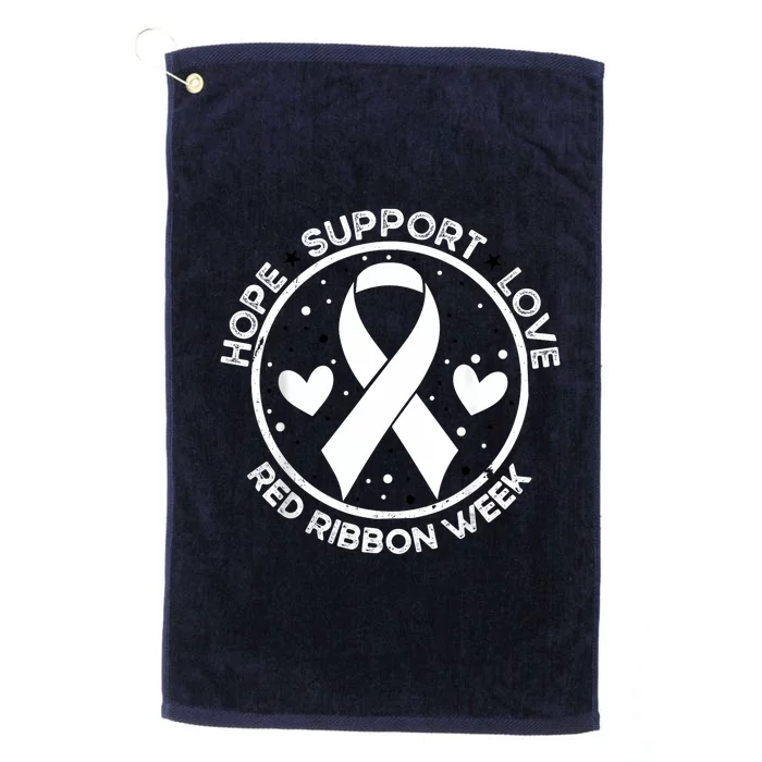 Red Ribbon Week Platinum Collection Golf Towel