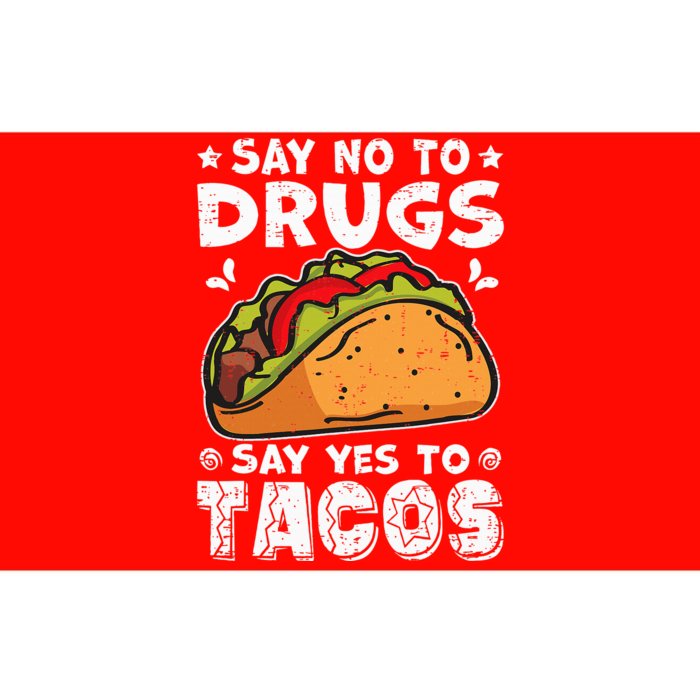 Red Ribbon Week Say No To Drugs Say Yes To Tacos Taco Bumper Sticker