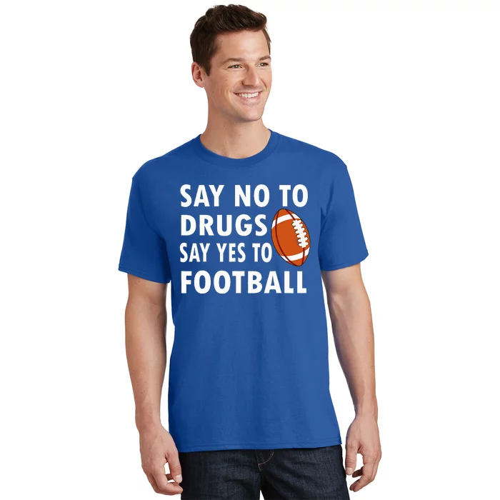 Red Ribbon Week Say No To Drugs Say Yes To Football T-Shirt