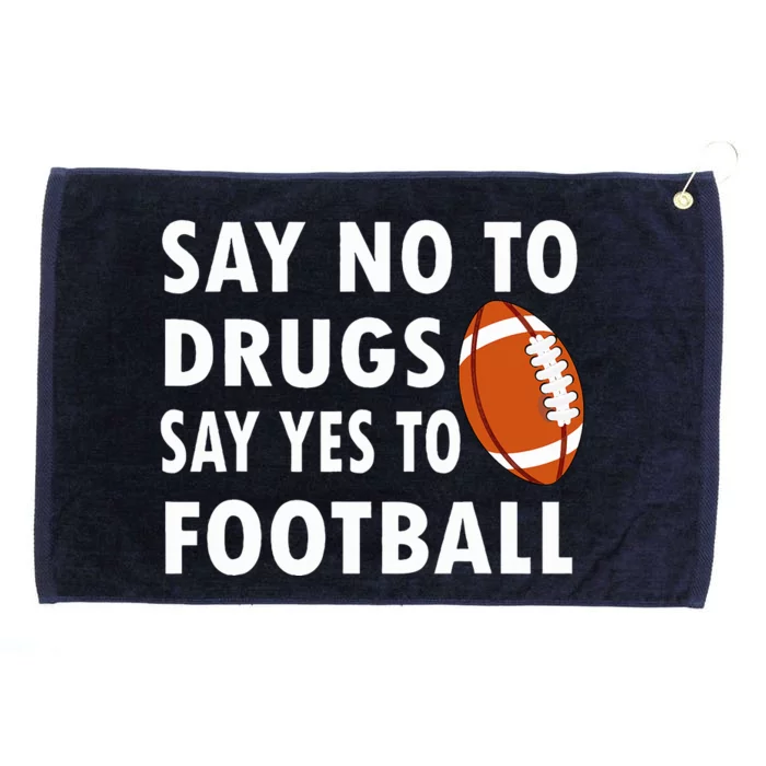 Red Ribbon Week Say No To Drugs Say Yes To Football Grommeted Golf Towel