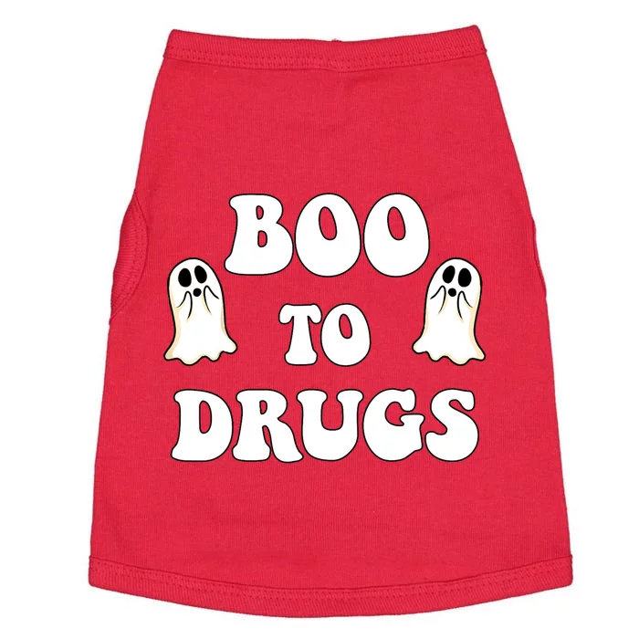 Red Ribbon Week Boo Drugs Yes To Halloween Say No To Drugs Doggie Tank