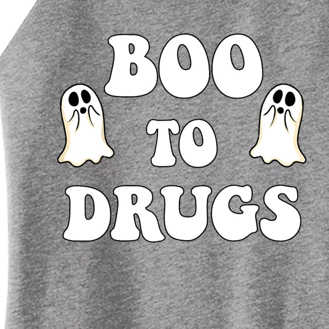 Red Ribbon Week Boo Drugs Yes To Halloween Say No To Drugs Women’s Perfect Tri Rocker Tank