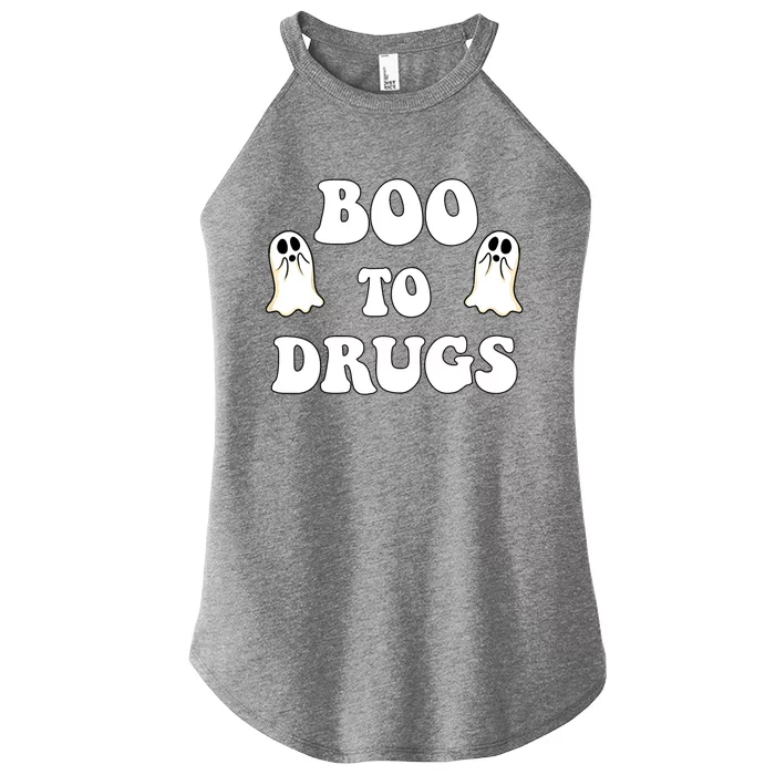 Red Ribbon Week Boo Drugs Yes To Halloween Say No To Drugs Women’s Perfect Tri Rocker Tank