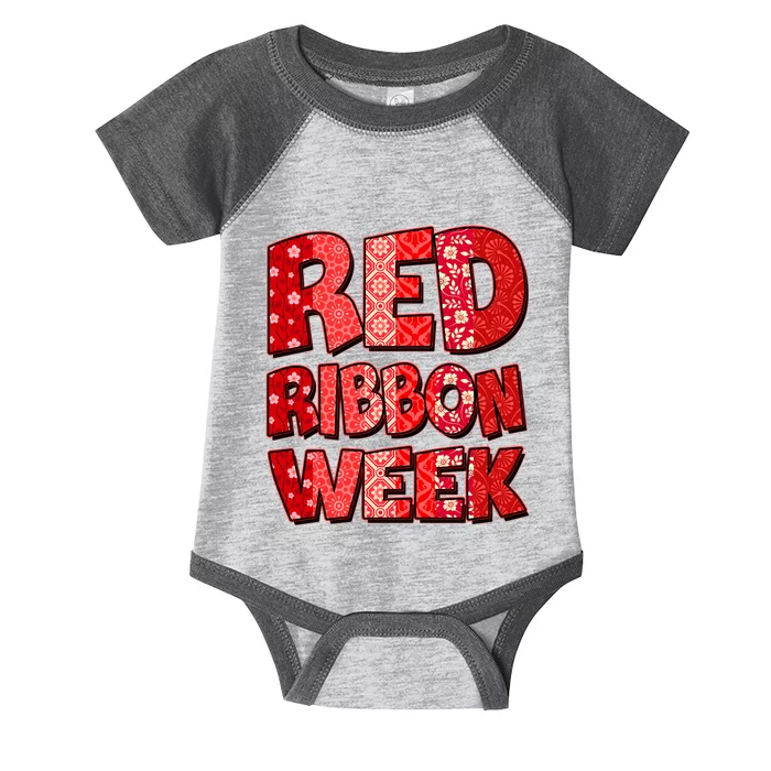 Red Ribbon Weekend Substance Abuse Awareness Infant Baby Jersey Bodysuit