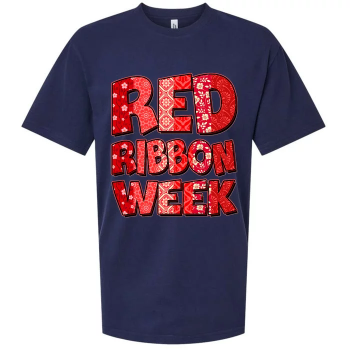 Red Ribbon Weekend Substance Abuse Awareness Sueded Cloud Jersey T-Shirt