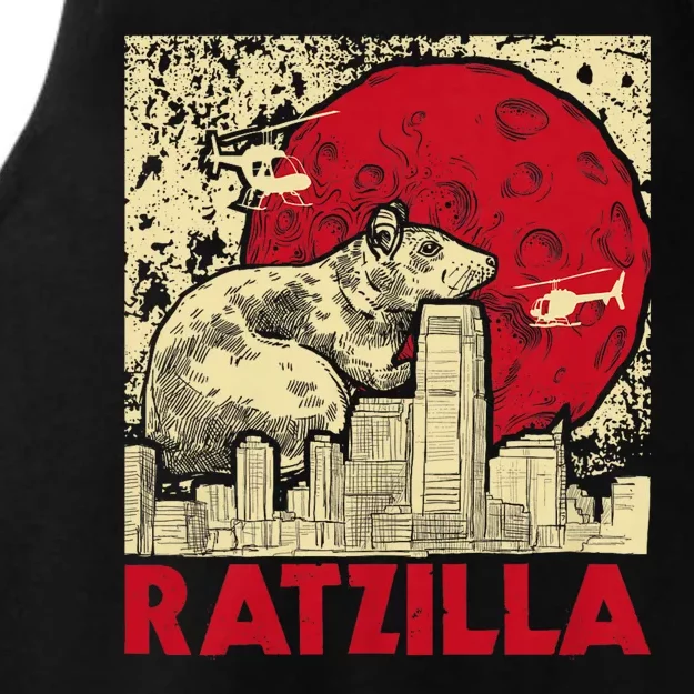 Ratzilla Rat Whisperer Rodent Lover Rat Lover Ladies Tri-Blend Wicking Tank