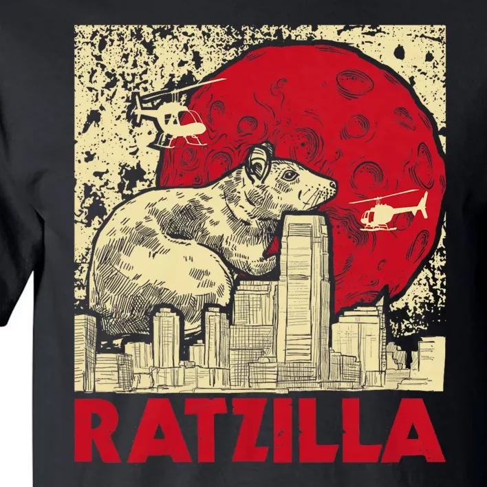 Ratzilla Rat Whisperer Rodent Lover Rat Lover Tall T-Shirt