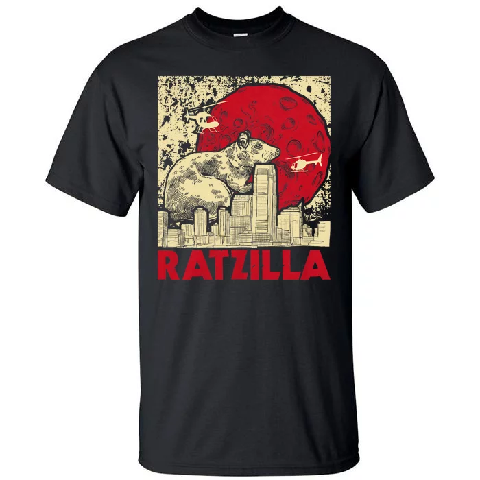 Ratzilla Rat Whisperer Rodent Lover Rat Lover Tall T-Shirt