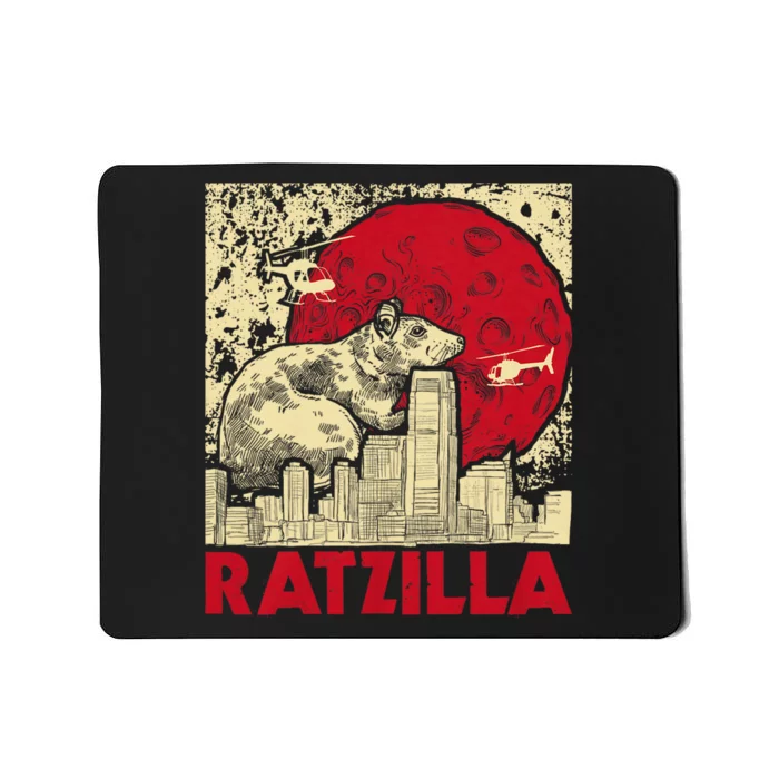 Ratzilla Rat Whisperer Rodent Lover Rat Lover Mousepad