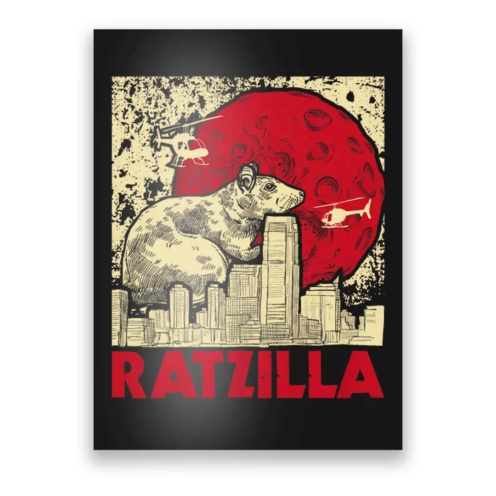 Ratzilla Rat Whisperer Rodent Lover Rat Lover Poster