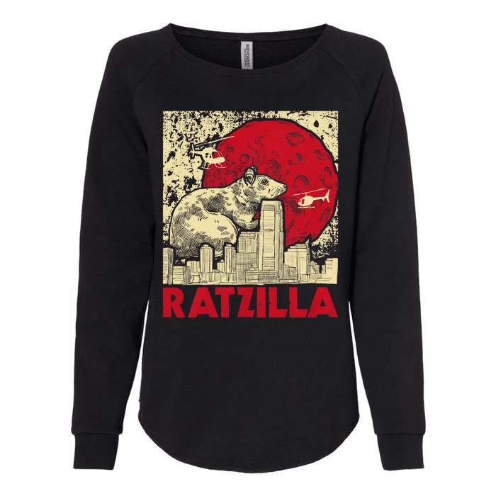 Ratzilla Rat Whisperer Rodent Lover Rat Lover Womens California Wash Sweatshirt