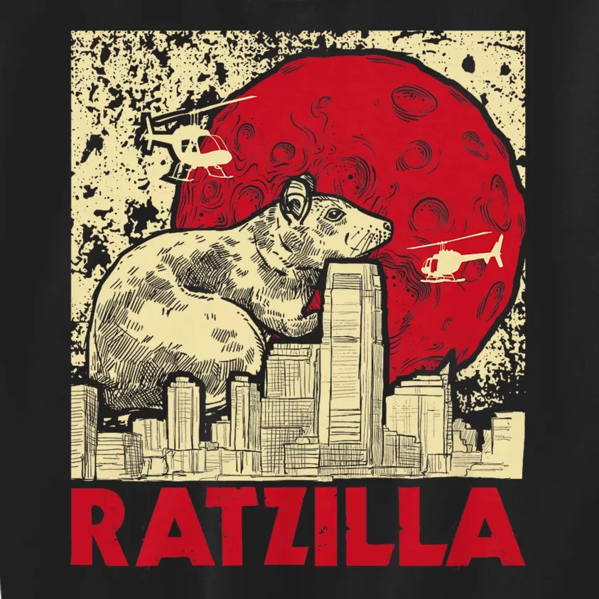 Ratzilla Rat Whisperer Rodent Lover Rat Lover Kids Sweatshirt