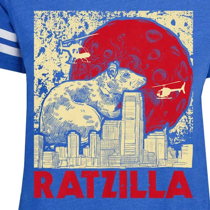 Ratzilla Rat Whisperer Rodent Lover Rat Lover Enza Ladies Jersey Football T-Shirt