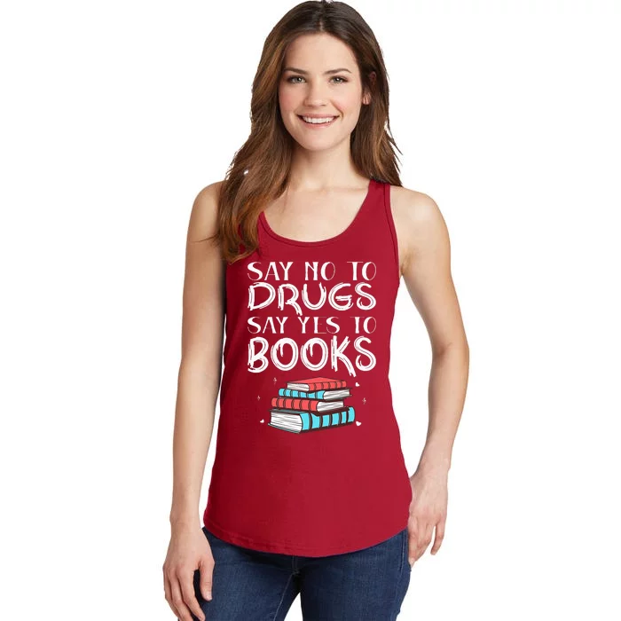 Red Ribbon Week Say No To Drugs Say Yes To Books Red Ribbon Ladies Essential Tank