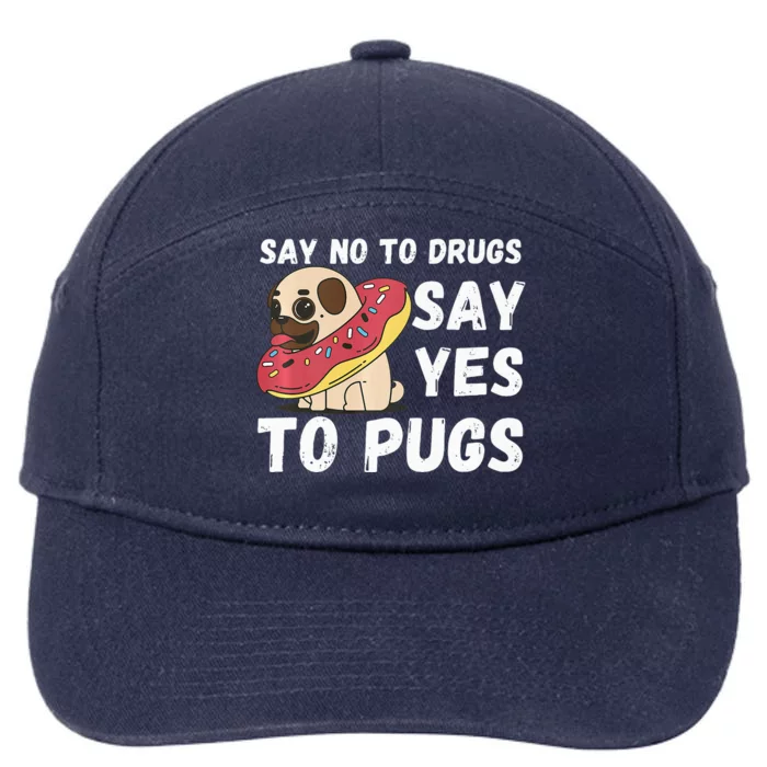 Red Ribbon Week  Say No Say Yes to Pugs 7-Panel Snapback Hat