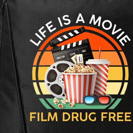 Red Ribbon Week Life Is A Movie Film Drug Free City Backpack