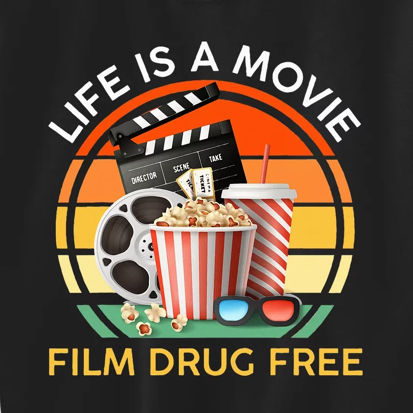 Red Ribbon Week Life Is A Movie Film Drug Free Kids Sweatshirt