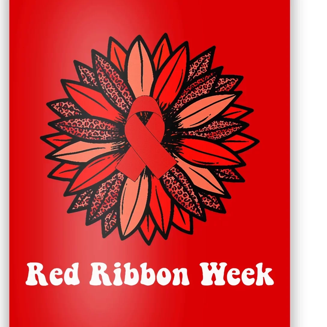 Red Ribbon Week Red Ribbon Sunflower Red Ribbon Week Poster